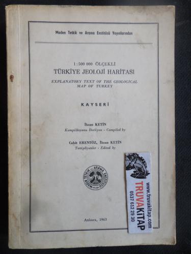 Türkiye Jeoloji Haritası - Kayseri 1 : 500 000 Ölçekli