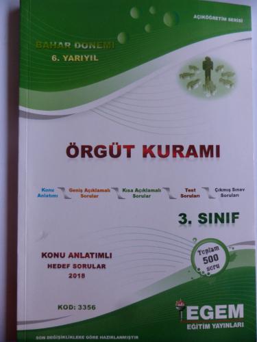 3. Sınıf Örgüt Kuramı Bahar Dönemi 6. Yarıyıl
