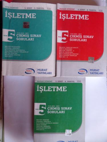 İşletme Son 5 Yılın Çıkmış Soruları / 3 Adet