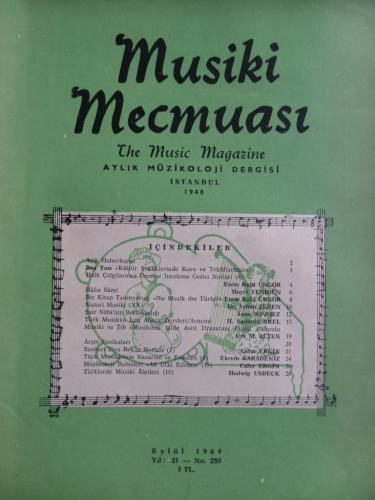 Musiki Mecmuası 1969 / 250