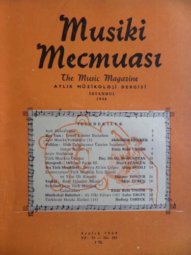 Musiki Mecmuası 1969 / 253