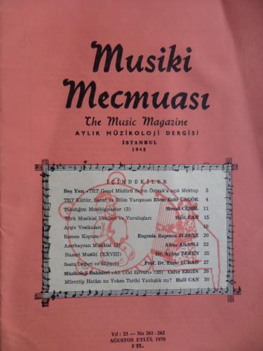 Musiki Mecmuası 1970 / 262