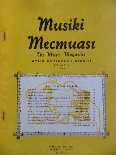 Musiki Mecmuası 1975 / 305