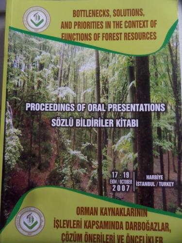 Proceedings of Poster Presentations Sözlü Bildiriler Kitabı