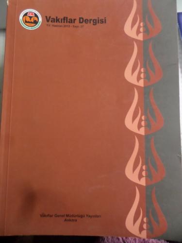 Vakıflar Dergisi 2012 / 37