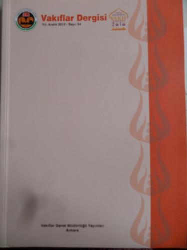 Vakıflar Dergisi 2010 / 34