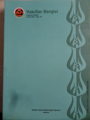 Vakıflar Dergisi 2020 / 54