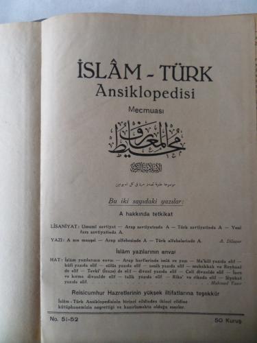 İslam - Türk Ansiklopedisi Mecmuası Cilt 2
