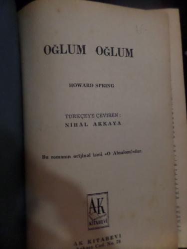 Oğlum Oğlum