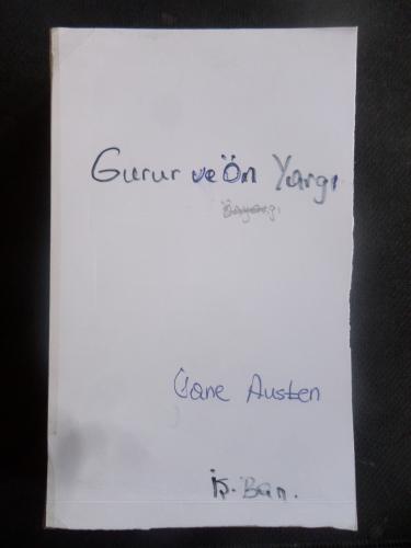 Gurur ve Önyargı Jane Austen