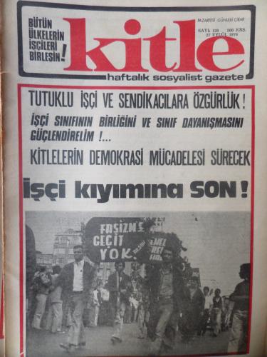 Kitle Gazetesi 27 Eylül 1976 - İşçi Kıyımına Son!