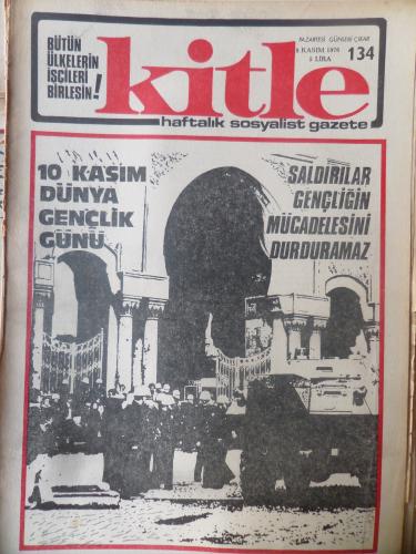Kitle Gazetesi 8 Kasım 1976 - Saldırılar Gençliğin Mücadelesini Durduramaz