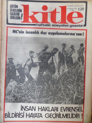 Kitle Gazetesi 20 Aralık 1976 - MC'nin İnsanlık Dışı Uygulamalarına Son!