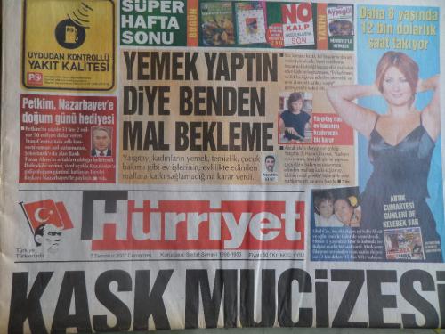 Eski Gazete / Hürriyet 7 Temmuz 2007