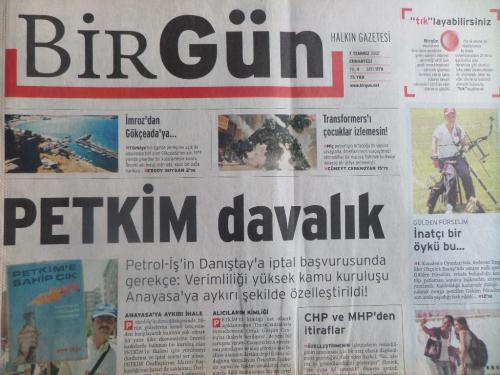 Eski Gazete / Bir Gün 7 Temmuz 2007 Sayı: 1178