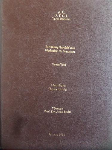 Sarıkamış Harekatı'nın Nedenleri ve Sonuçları - Lisans Tezi