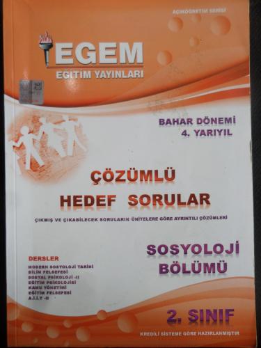 2. Sınıf 4. Yarıyıl Bahar Dönemi Sosyoloji Bölümü Çözümlü Hedef Sorular