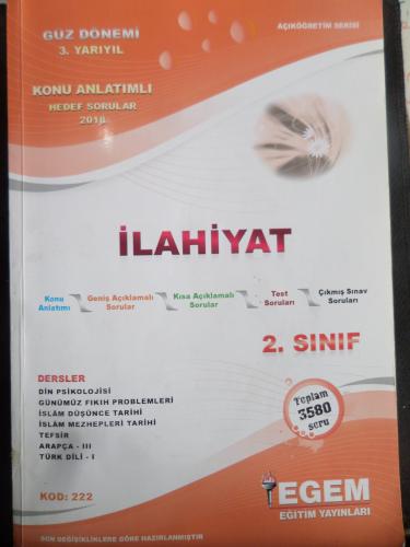 2. Sınıf 3. Yarıyıl Güz Dönemi İlahiyat Konu Anlatımlı Hedef Sorular (Kod 222)