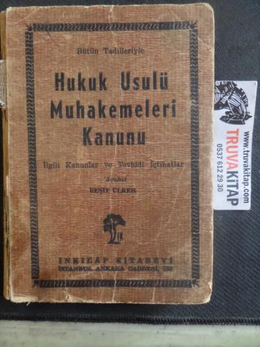 Hukuk Usulü Muhakemeleri Kanunu Reşit Ülker