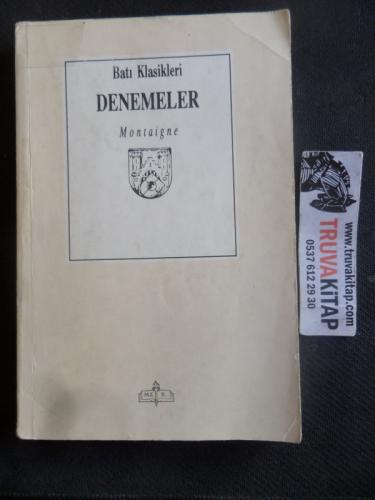 Montaigne Denemeler Michel de Montaigne