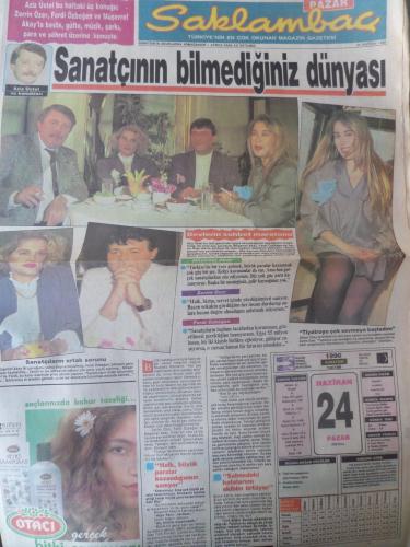 Saklambaç Gazetesi 24 Haziran 1990 - Sanatçının Bilmediğiniz Dünyası