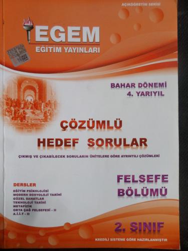 4. Sınıf 4. Yarıyıl Bahar Dönemi Felsefe Bölümü Çözümlü Hedef Sorular