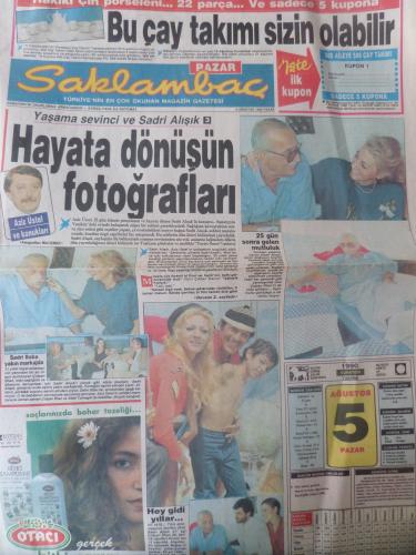 Saklambaç Gazetesi 5 Ağustos 1990 - Hayata Dönüşün Fotoğrafları