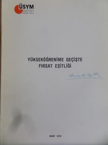 Yükseköğretime Geçişte Fırsat Eşitliği