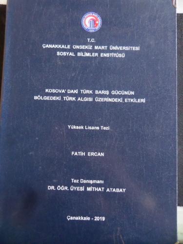 Kosava'daki Türk Barış Gücünün Bölgedeki Türk Algısı Üzerindeki Etkile