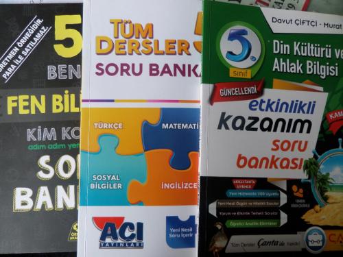 5. Sınıf Okula Yardımcı Sınavlara Hazırlık Kitapları / 3 Adet