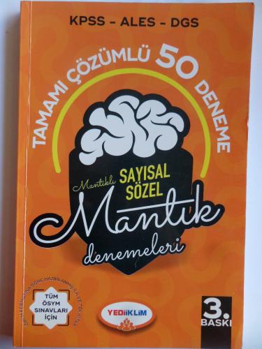 KPSS ALES DGS Sayısal Sözel Çözümlü 50 Mantık Denemeleri