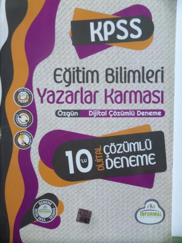 KPSS Eğitim Bilimleri Yazarlar Karması 10'lu Dijital Çözümlü Deneme