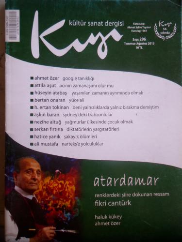 Kıyı Kültür Sanat Dergisi 2015 / 296 - Atardamar Renklerdeki Şiire Dok