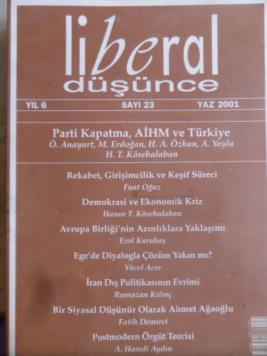 Liberal Düşünce 2001 / 23