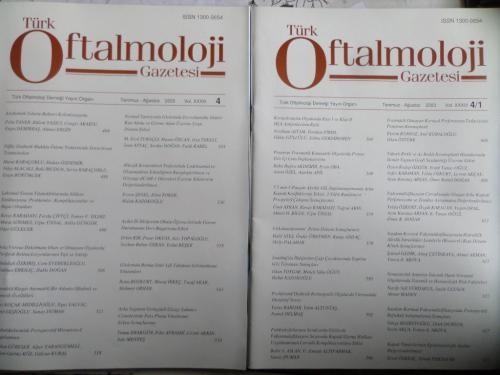 Türk Oftalmoloji Gazetesi 2003 / 4-4/1
