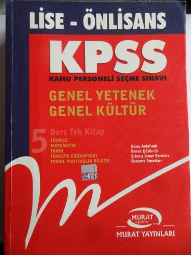 KPSS Genel Yetenek Genel Kültür 5 Ders Tek Kitap