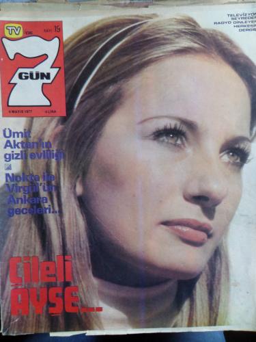 Tv'de 7 Gün 1977 / Sayı: 19 - Çileli Ayşe