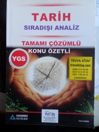 YGS Tarih Sıradışı Analiz Tamamı Çözümlü Konu Özetli