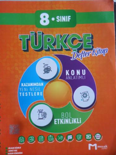8. Sınıf Türkçe Defter Kitap