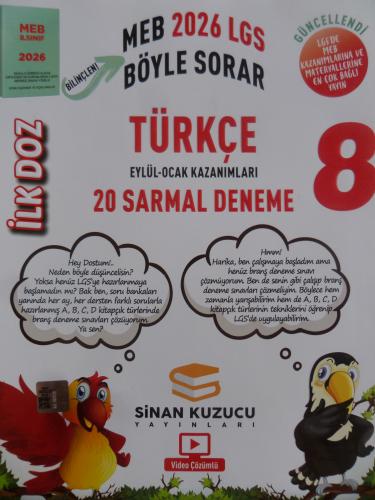 8. Sınıf Türkçe İlk Doz 20 Sarmal Deneme