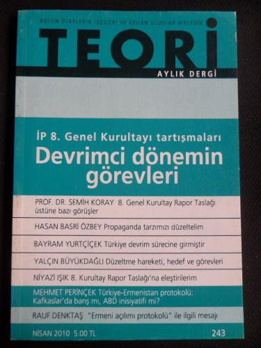 Teori Aylık Dergi 2010 / 243