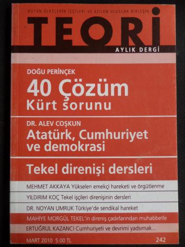 Teori Aylık Dergi 2010 / 242