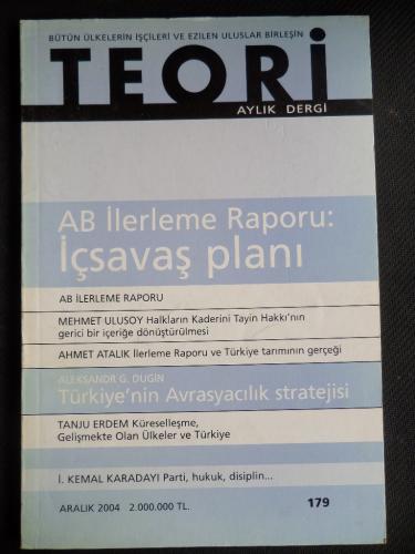 Teori Aylık Dergi 2004 / 179