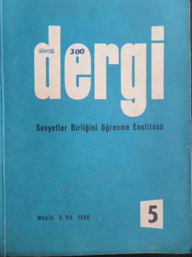 Sovyetler Birliğini Öğrenme Enstitüsü Dergisi 1956 / 5