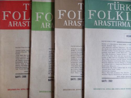 Türk Folklor Araştırmaları Dergisi 1973 / 4 Adet