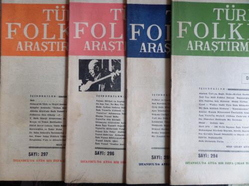 Türk Folklor Araştırmaları Dergisi 1974 / 4 Adet