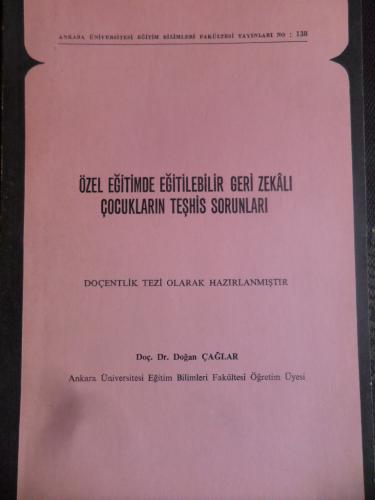 Özel Eğitimde Eğitilebilir Geri Zekalı Çocukların Teşhis Sorunları