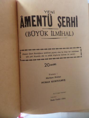Amentü Şerhi Numan Kurtulmuş