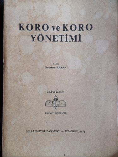 Koro ve Koro Yönetimi Muzaffer Arkan