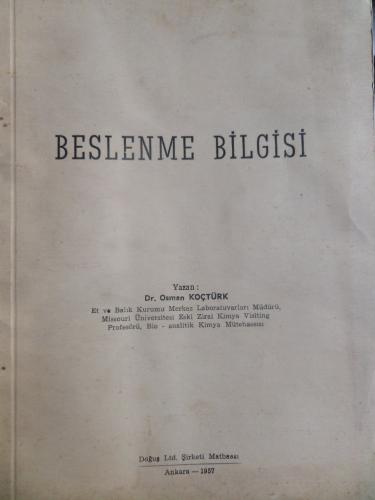 Beslenme Bilgisi